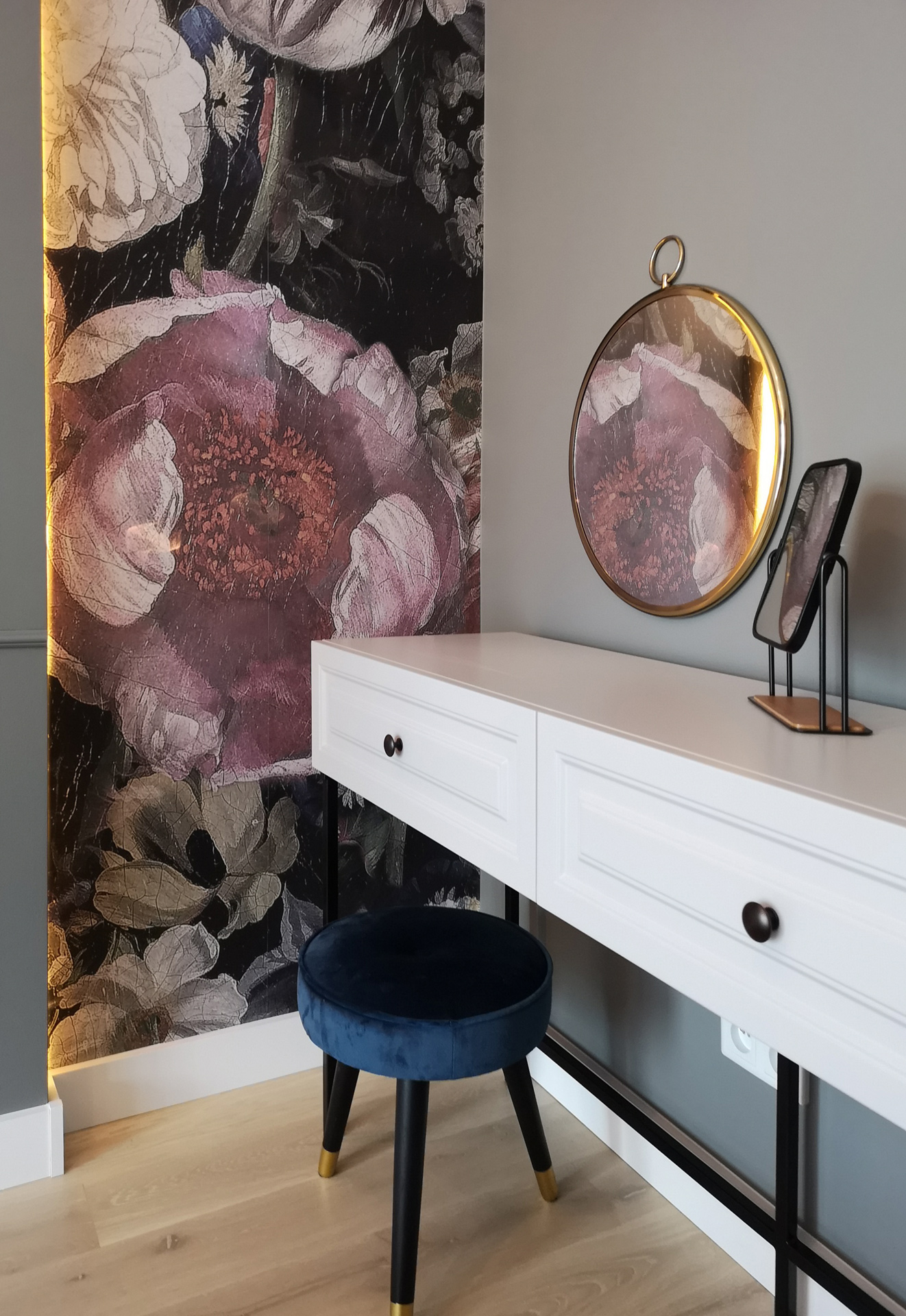 Projekt wnętrza sypialni. Tarnów.