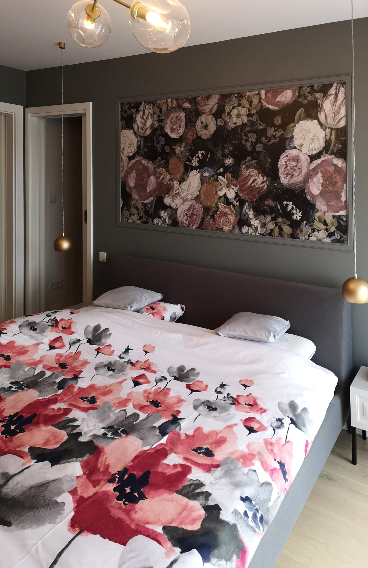 Projekt wnętrza sypialni. Tarnów.