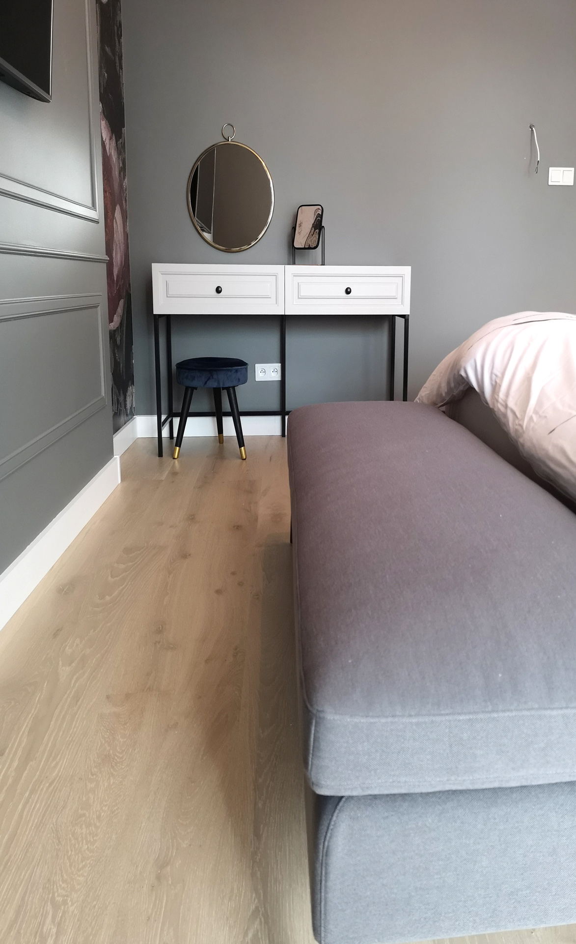 Projekt wnętrza sypialni. Tarnów.