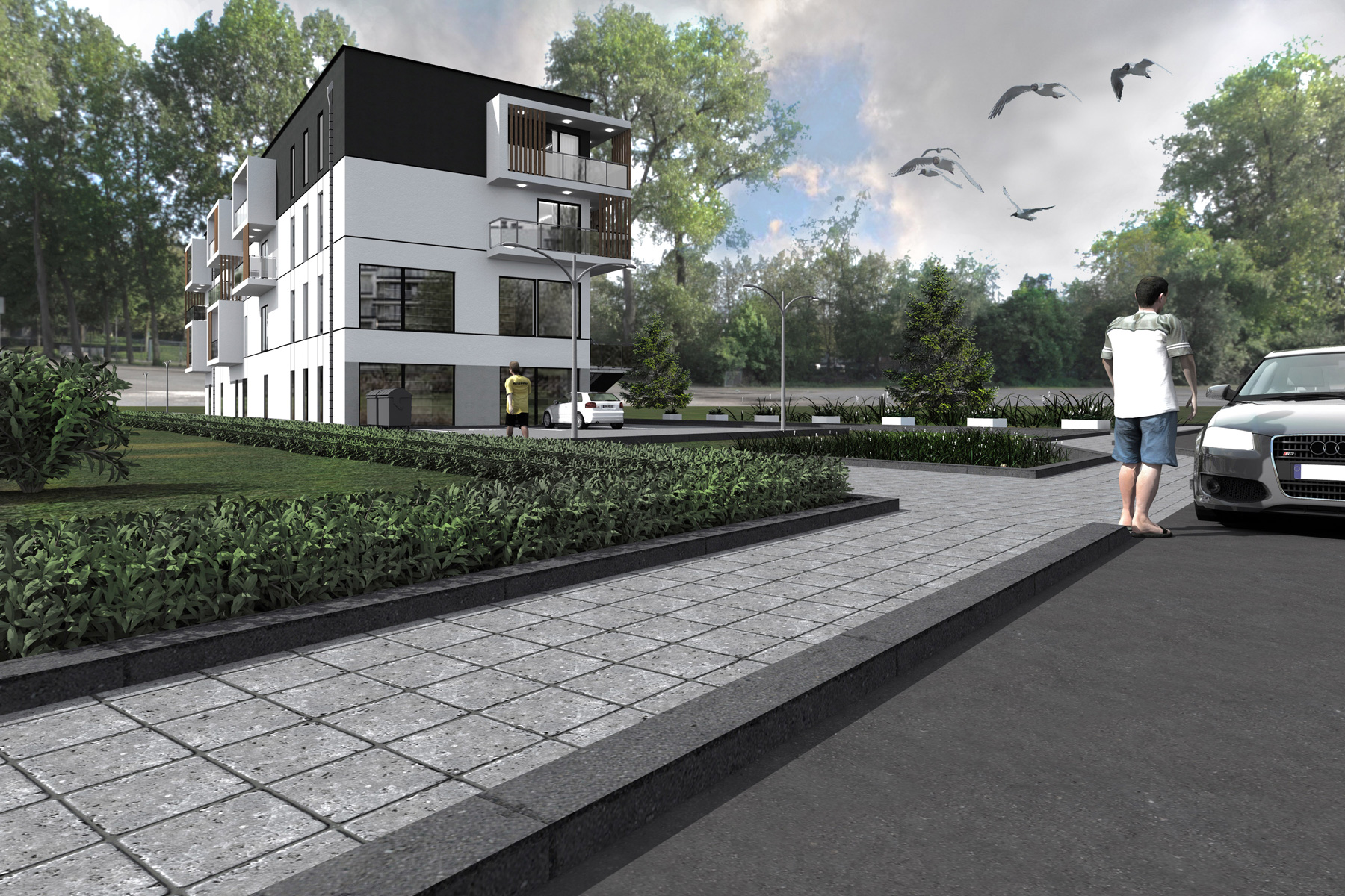 Projekt architektoniczny budynku wielorodzinnego Brzesko 2020.