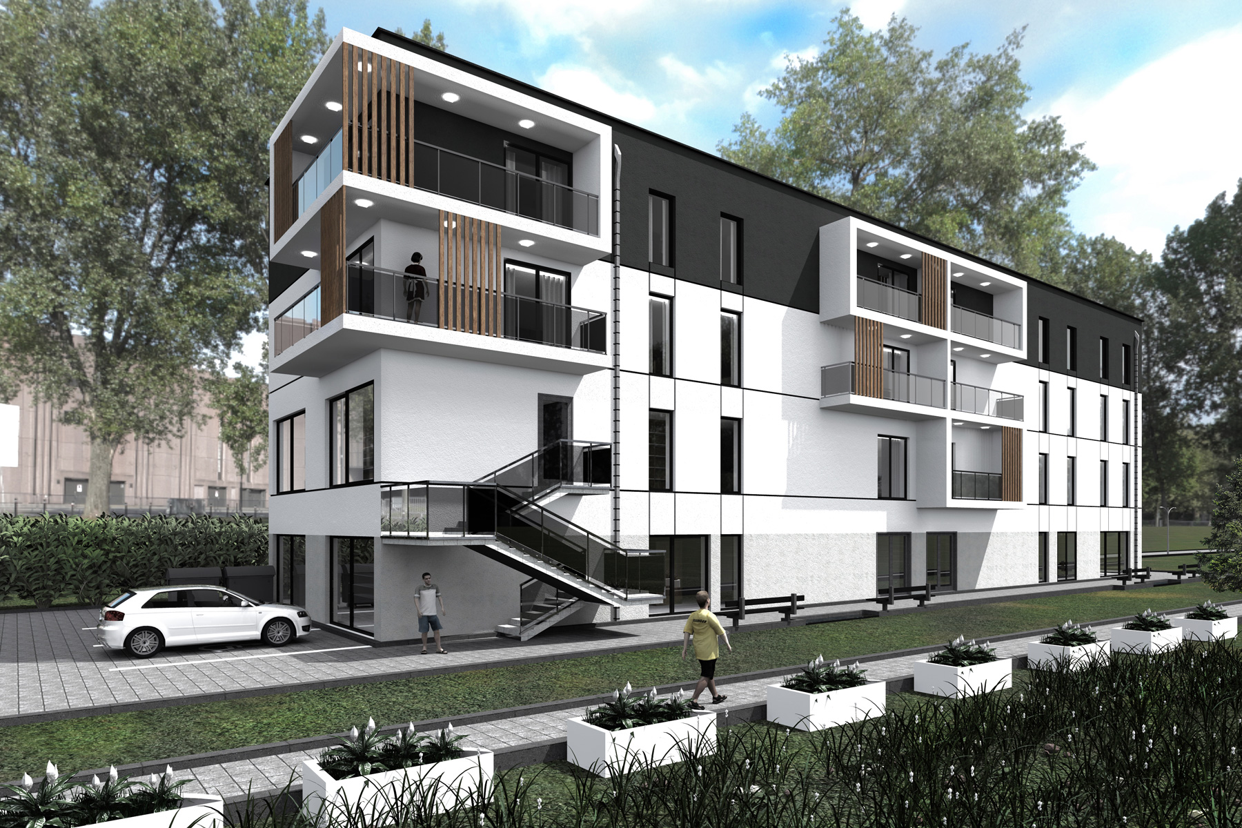 Projekt architektoniczny budynku wielorodzinnego Brzesko 2020.