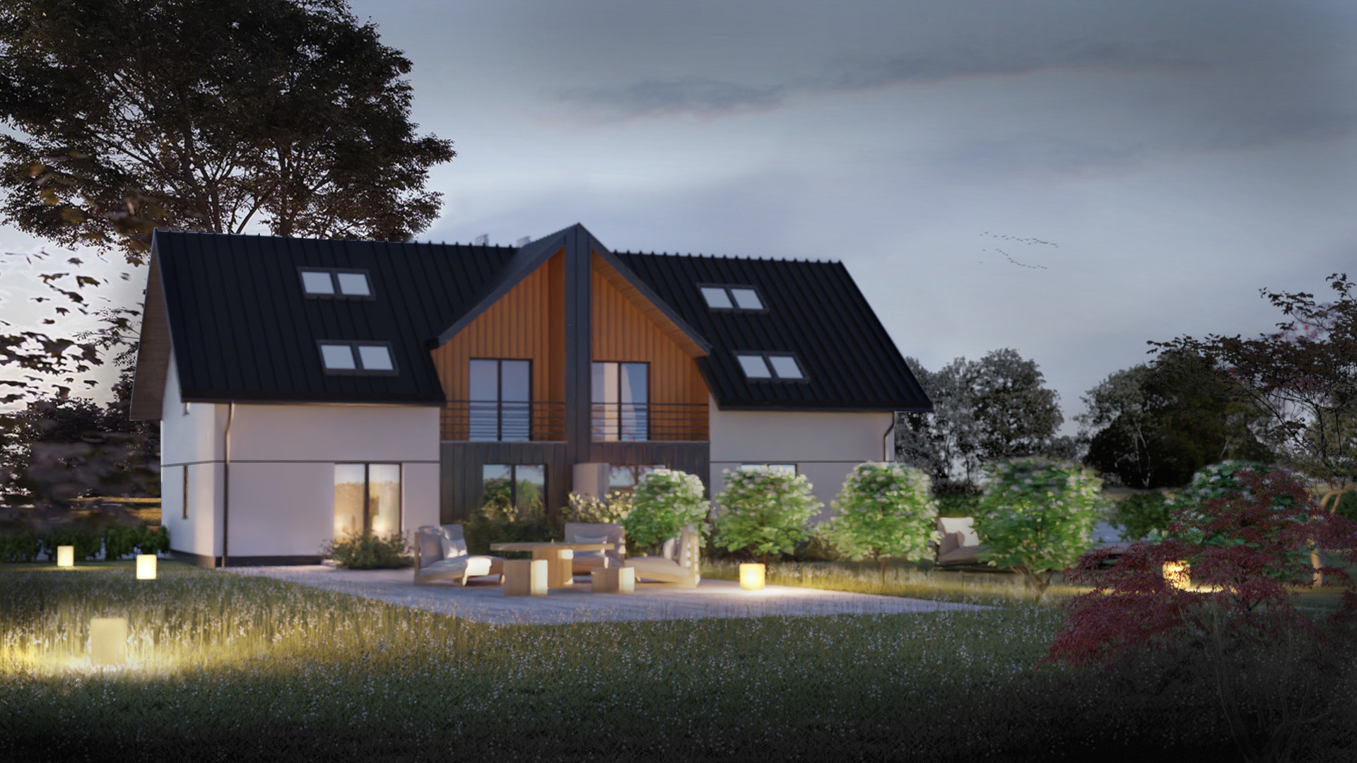 Osiedle bliźniaków. Tarnów 2020.