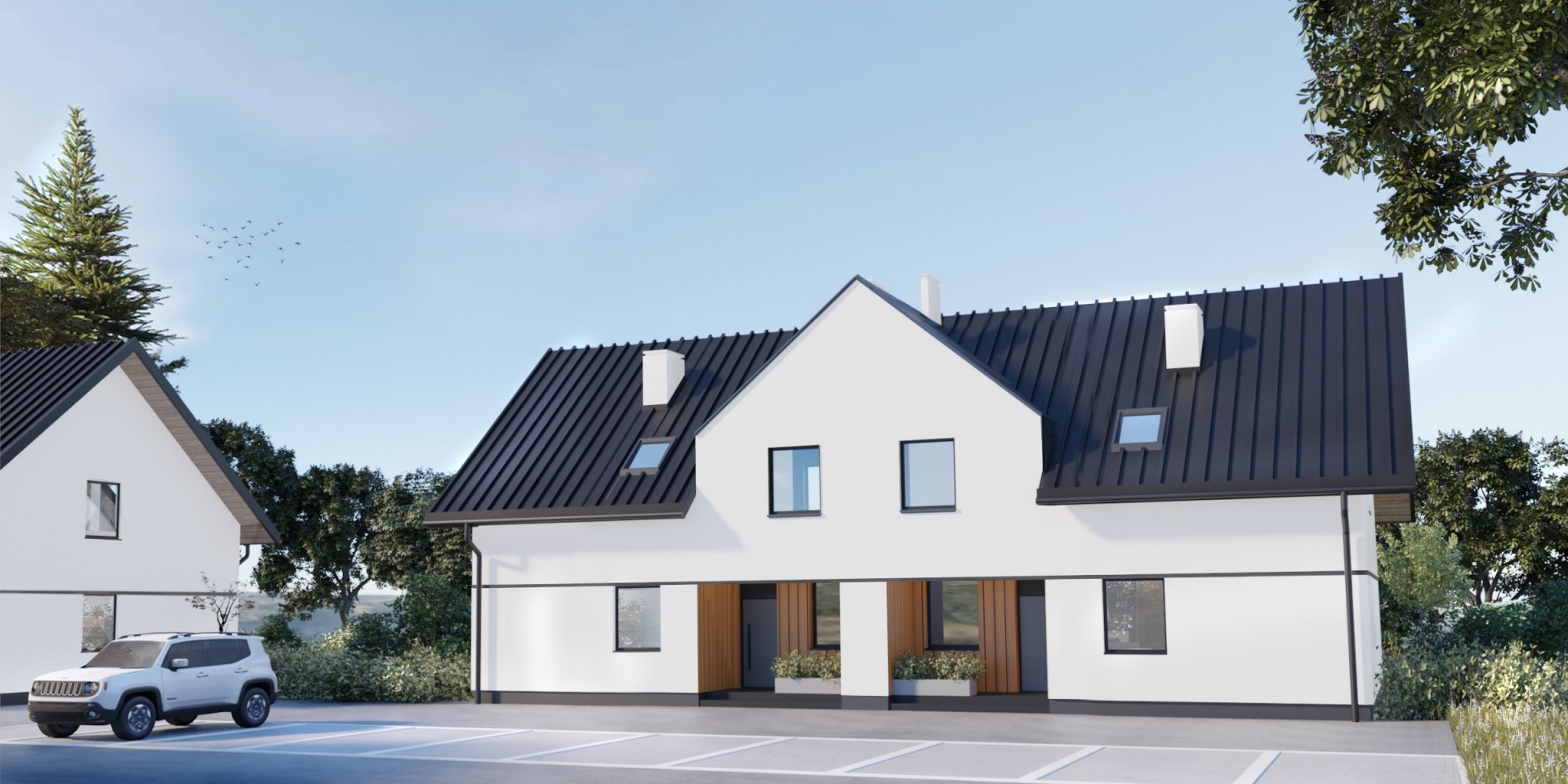 Osiedle bliźniaków. Tarnów 2020.