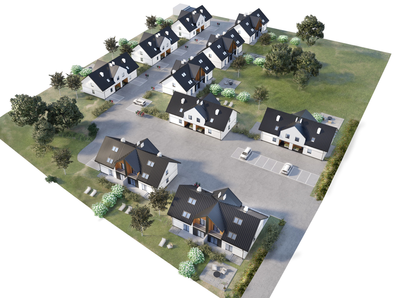 Osiedle bliźniaków. Tarnów 2020.