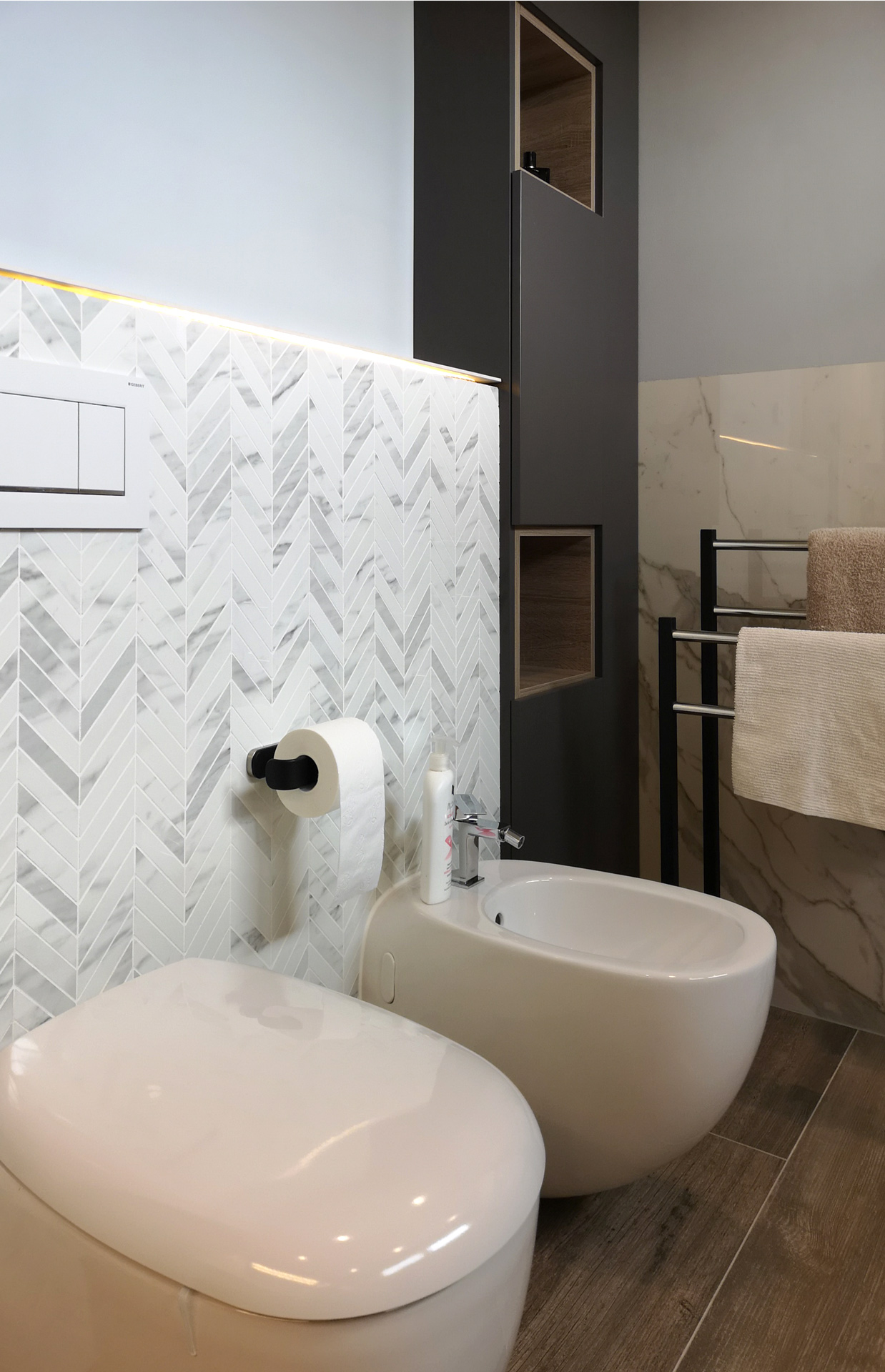 Projekt aranżacji łazienki. Tarnów.