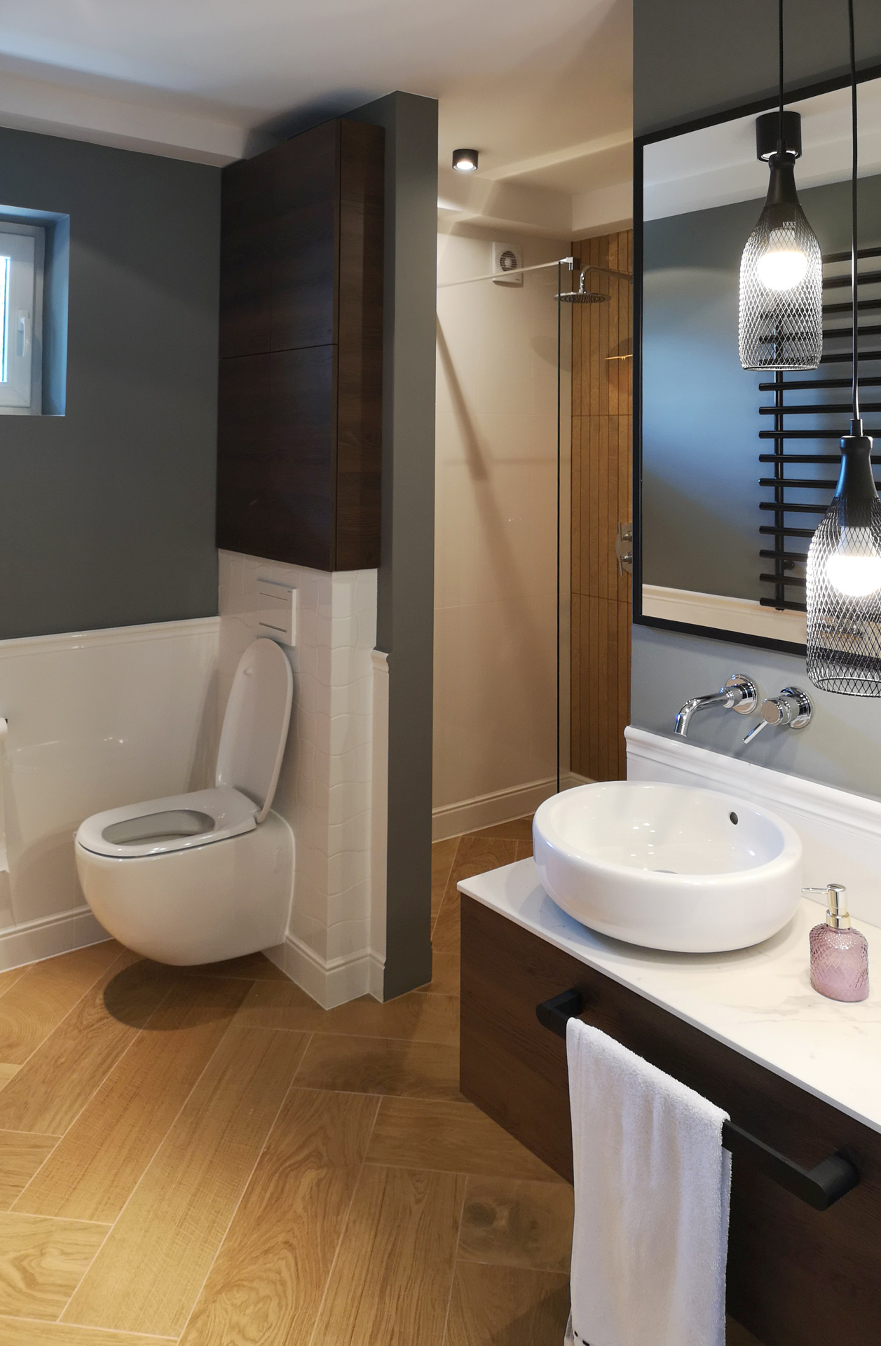 Projekt aranżacji łazienki. Tarnów.